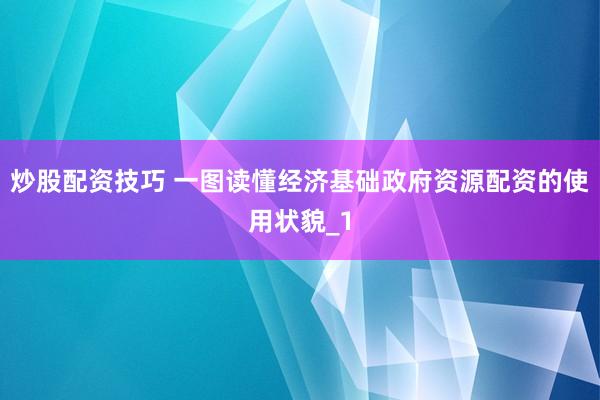 炒股配资技巧 一图读懂经济基础政府资源配资的使用状貌_1